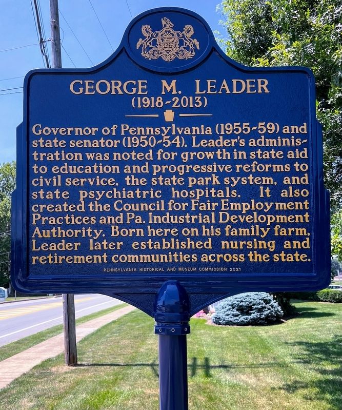George M. Leader Marker image. Click for full size.