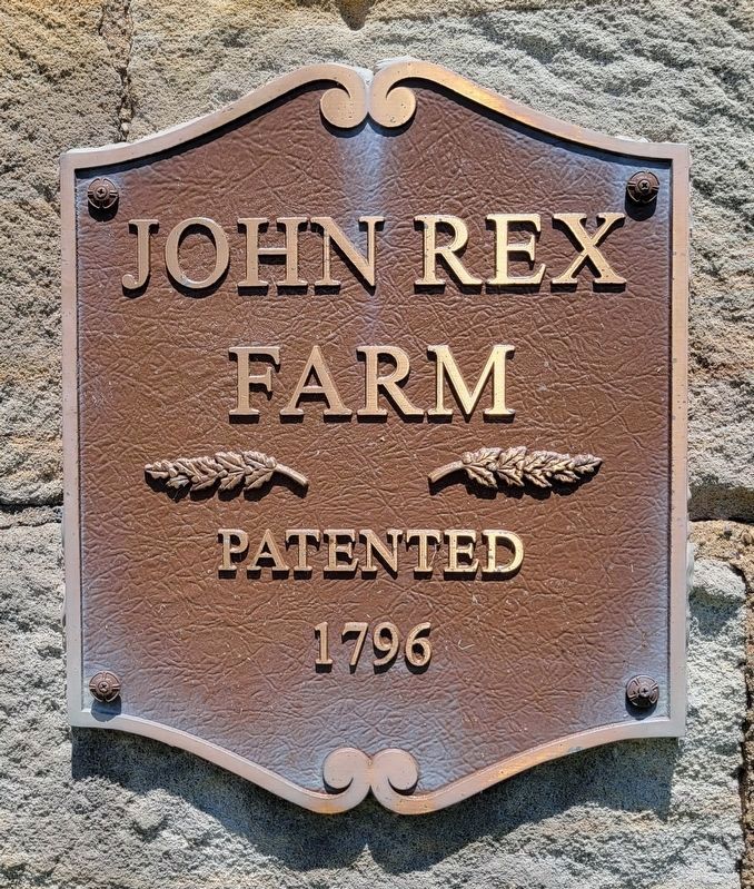 John Rex Farm - Patented 1796 image. Click for full size.