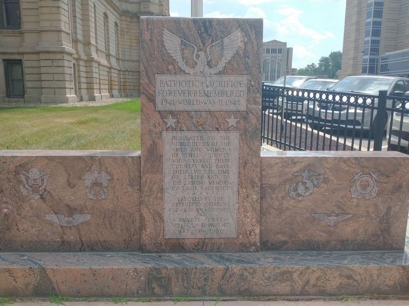 Patriotic Sacrifice Forever Remembered Memorial. Click for full size. Patriotic Sacrifice Forever Remembered Memorial image. Click for full size.