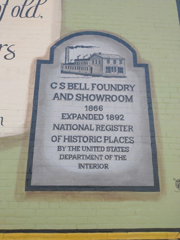 C. S. Bell Foundry And Showroom Marker image. Click for full size.