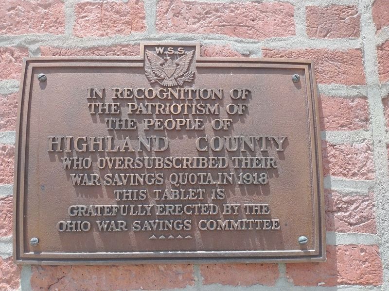 War Savings Stamps Marker image. Click for full size.