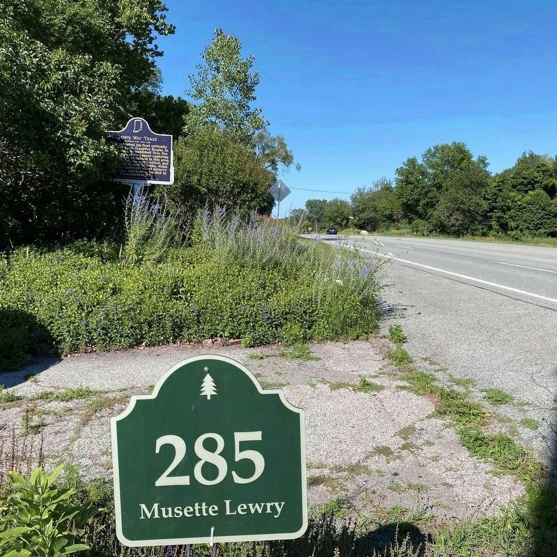 Location of Marker at the Musette Lewry Estate that Edwin Way Teale Built in 1926 image. Click for full size.
