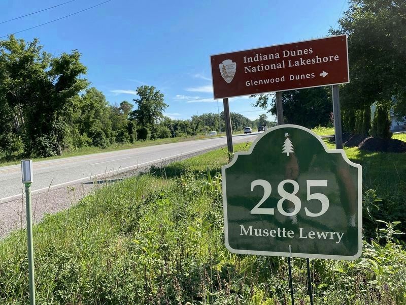Location of Marker Traveling Eastbound by the National Park Sign. image. Click for full size.