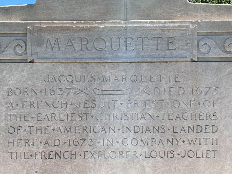 Jacques Marquette Marker. Click for full size. Jacques Marquette Marker image. Click for full size.
