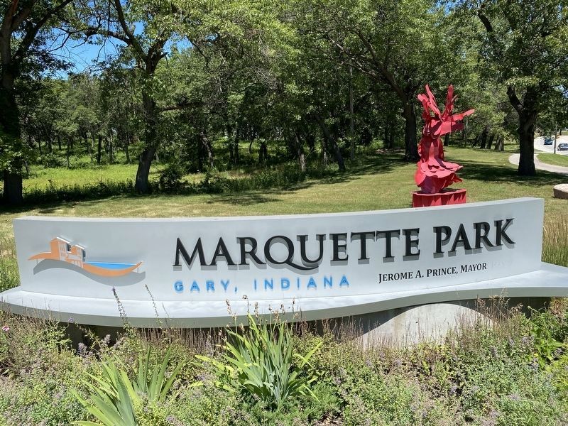 Entrance to Marquette Park. Click for full size. Entrance to Marquette Park image. Click for full size.