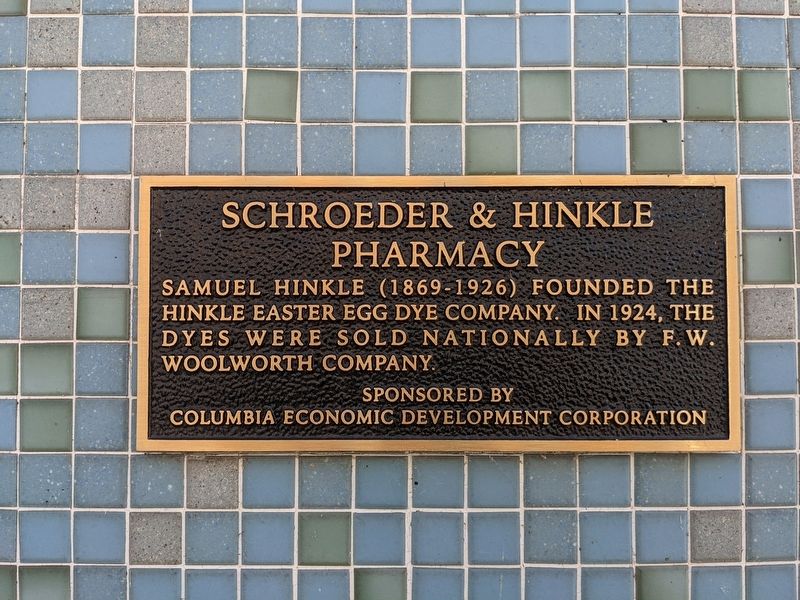 Schroeder & Hinkle Pharmacy Marker image. Click for full size.