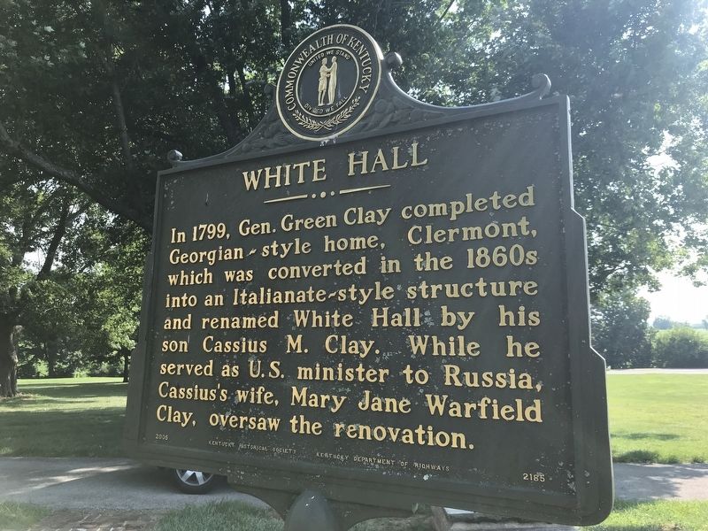White Hall Marker (side A) image. Click for full size.