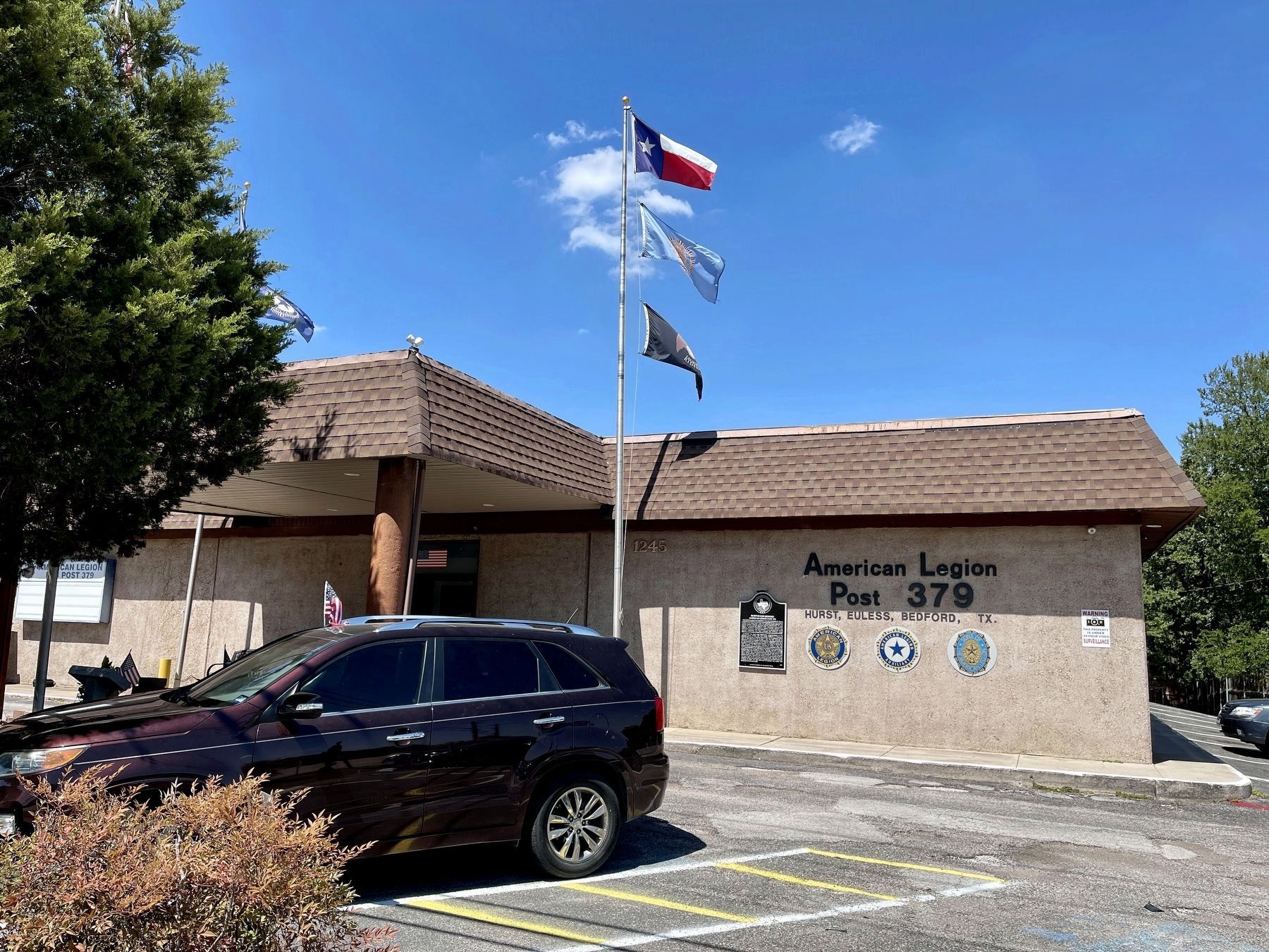 Hurst-Euless-Bedford American Legion Post 379 with Marker image. Click for full size.