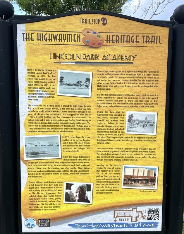 Lincoln Park Academy Historical Marker