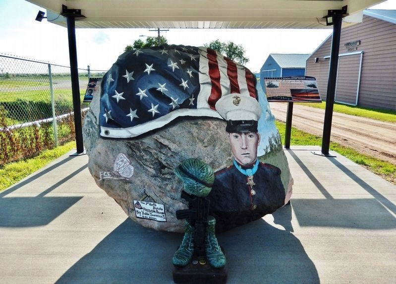 Crosby Freedom Rock Veterans Memorial<br>(<i>Henry Gurke • east side</i>) image. Click for full size.