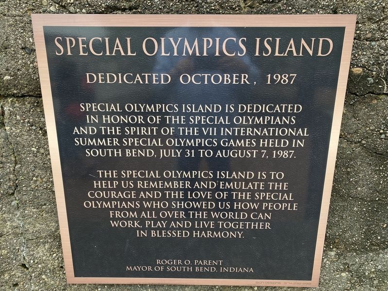 Special Olympics Island Marker. Click for full size. Special Olympics Island Marker image. Click for full size.