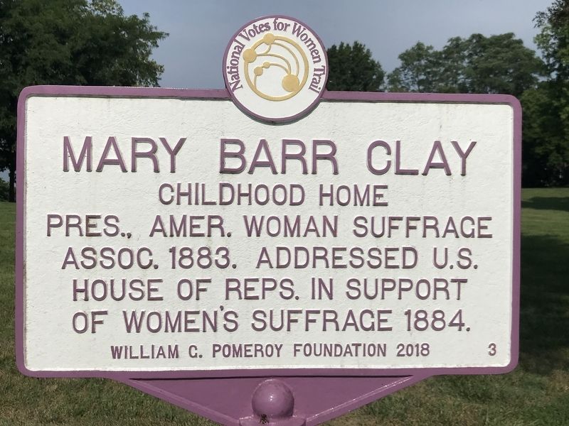 Mary Barr Clay Marker image. Click for full size.