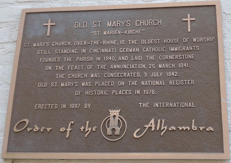 Old St. Mary's Church Marker image. Click for full size.