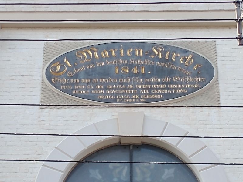 Old St. Mary's Church Name Stone image. Click for full size.