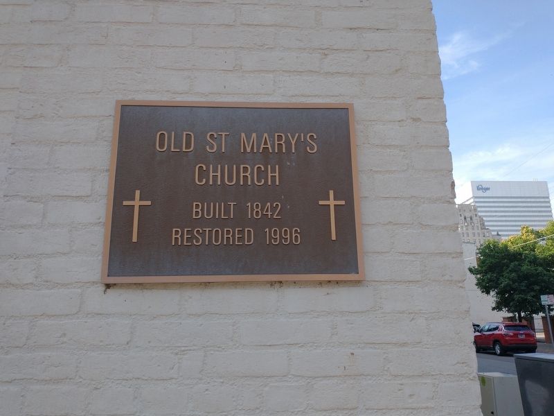 Old St. Mary's Church Cornerstone image. Click for full size.