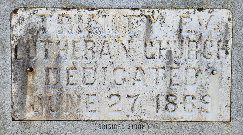 In Grateful Remembrance of Trinity Ev. Lutheran Church Marker image. Click for full size.