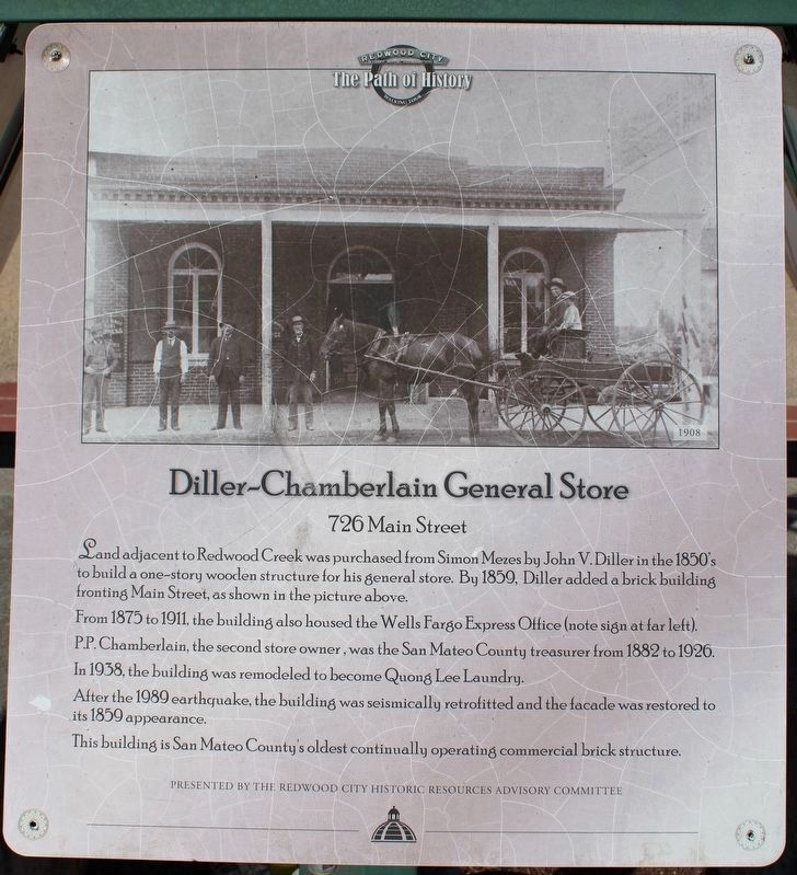 Diller-Chamberlain General Store <i>Replacement</i> Marker image. Click for full size.