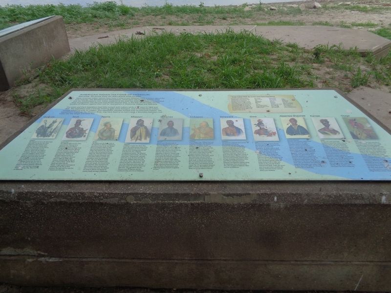 American Indian Nations of Missouri Marker. Click for full size. American Indian Nations of Missouri Marker image. Click for full size.