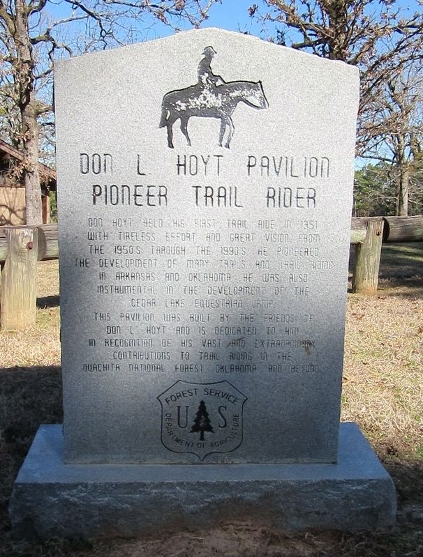 Don L. Hoyt Pavilion Marker. Click for full size. Don L. Hoyt Pavilion Marker image. Click for full size.