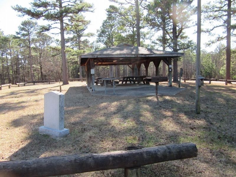 Don L. Hoyt Pavilion and Marker. Click for full size. Don L. Hoyt Pavilion and Marker image. Click for full size.