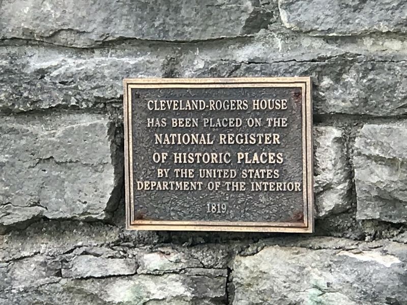 Cleveland-Rogers House Marker. Click for full size. Cleveland-Rogers House Marker image. Click for full size.