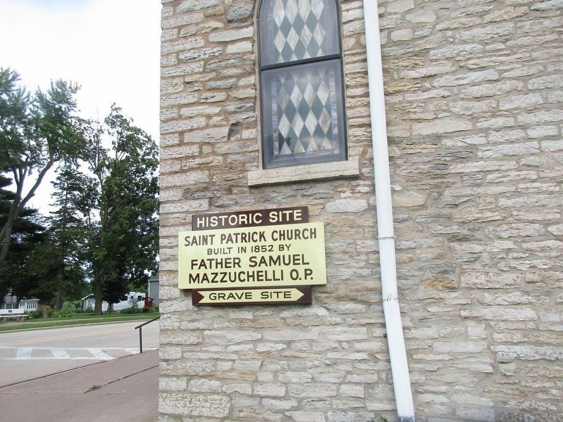 Church wall sign on Main Street image. Click for full size.