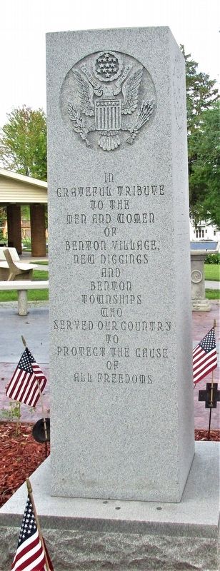Benton Wisconsin Veterans Memorial image. Click for full size.