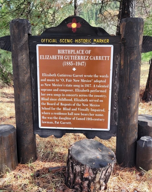 Birthplace of Elizabeth Gutierrez Garrett Marker image. Click for full size.