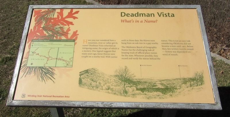 Deadman Vista Marker. Click for full size. Deadman Vista Marker image. Click for full size.