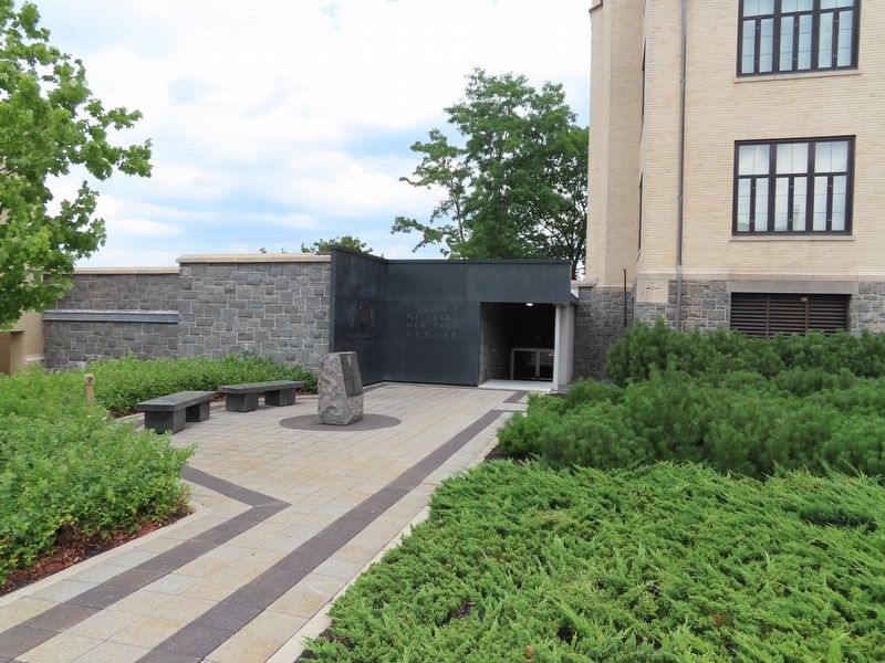 USMA Class of 1954 Memorial and the Lucas Military Heritage Center image. Click for full size.