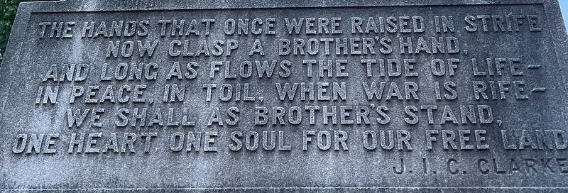 Poem on 79th New York Infantry (Highlanders) Monument image. Click for full size.