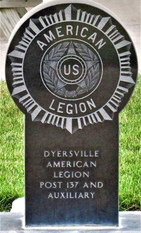 Dyersville Veterans Memorial. Click for full size. Dyersville Veterans Memorial image. Click for full size.