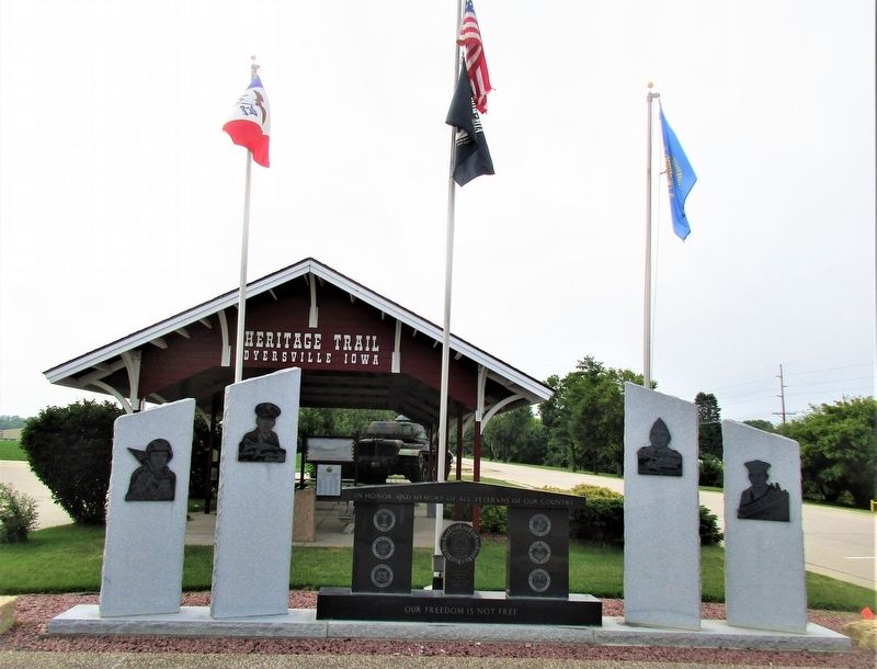 Dyersville Veterans Memorial. Click for full size. Dyersville Veterans Memorial image. Click for full size.