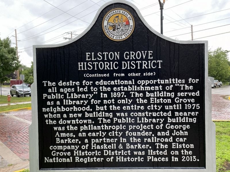 Elston Grove Historic District Marker image. Click for full size.