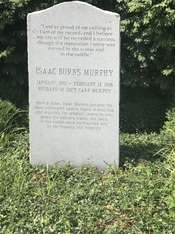 Isaac Burns Murphy Memorial image. Click for full size.
