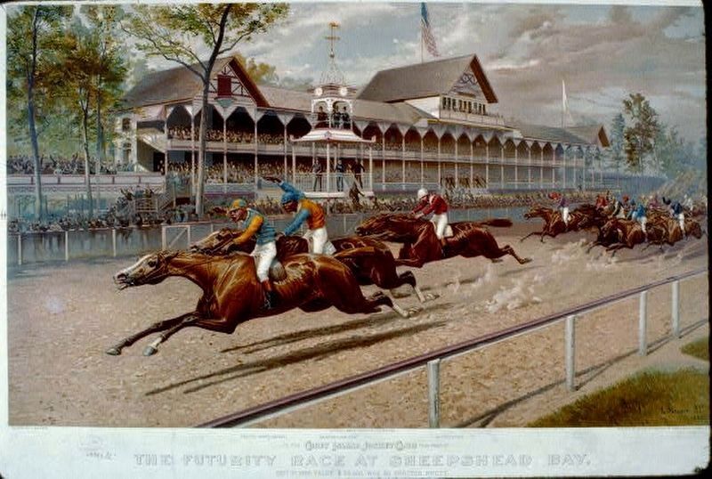 African Americans in Racing Marker detail image. Click for full size.