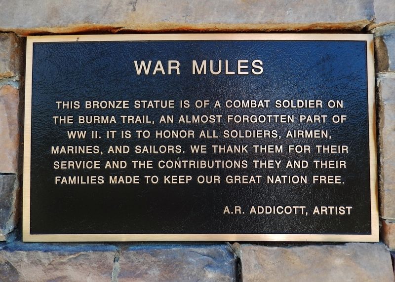 War Mules Marker image. Click for full size.