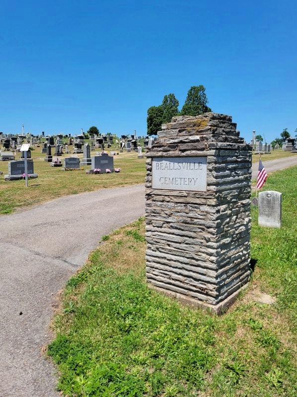 Eastern Entrance - Beallsville Cemetery image. Click for full size.
