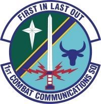 1st Combat Communications Squadron Insignia image. Click for full size.