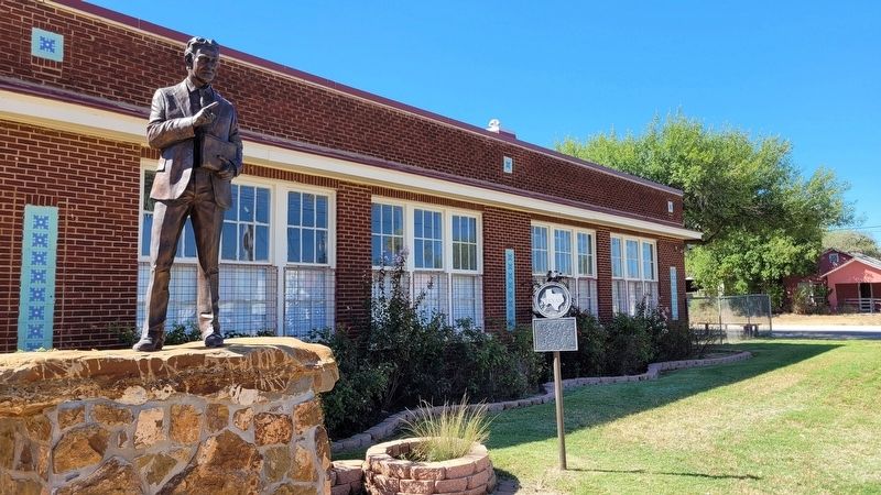 The Welhausen School Marker and Welhausen Statue. Click for full size. The Welhausen School Marker and Welhausen Statue image. Click for full size.