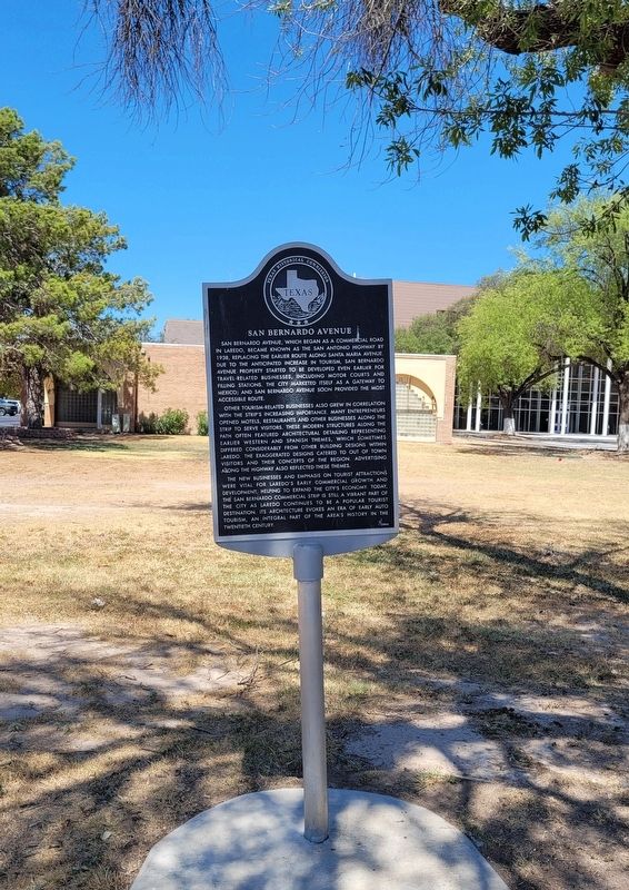 San Bernardo Avenue Marker. Click for full size. San Bernardo Avenue Marker image. Click for full size.