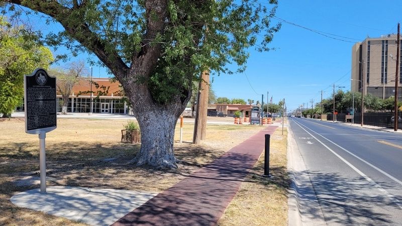 The view of San Bernardo Avenue and the Marker. Click for full size. The view of San Bernardo Avenue and the Marker image. Click for full size.