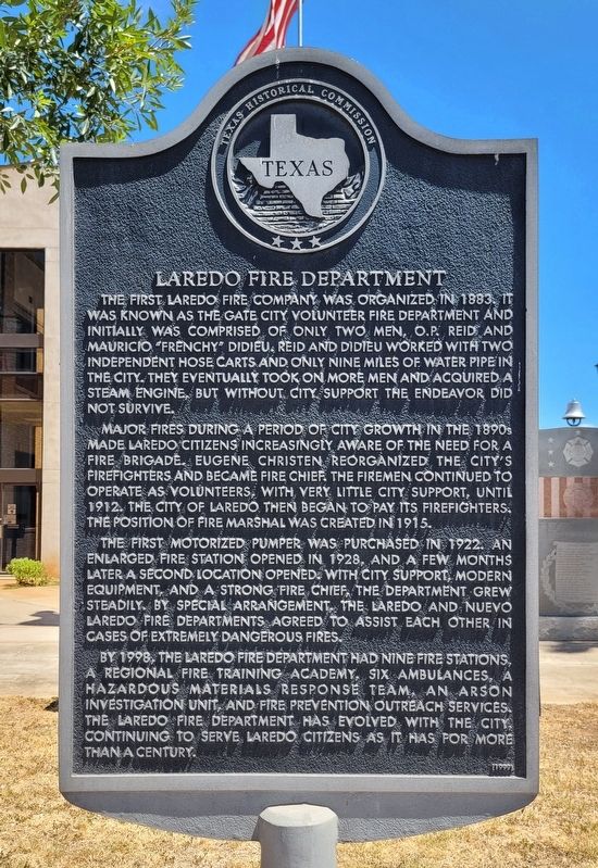 Laredo Fire Department Marker image. Click for full size.