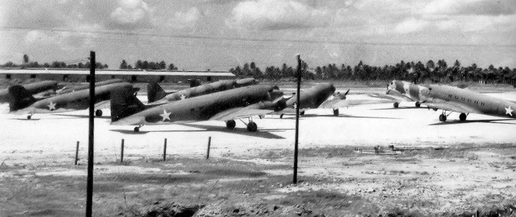 20th Transport Squadron C-47 aircraft  Howard Field, Panama, 1943 image. Click for full size.