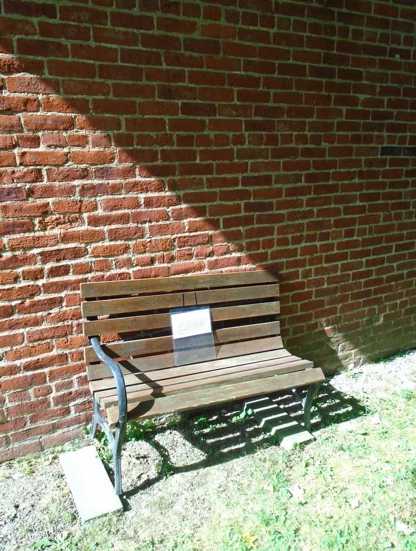 St. Peter's Church Bench and Marker image. Click for full size.