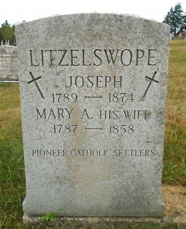 Joseph and Mary Ann Litzelswope Monument image. Click for full size.