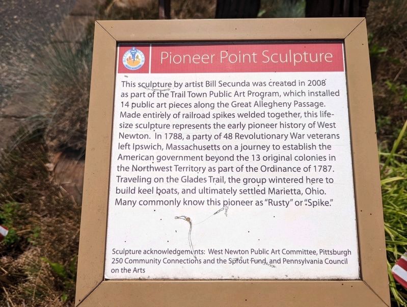 Pioneer Point Sculpture Marker image. Click for full size.