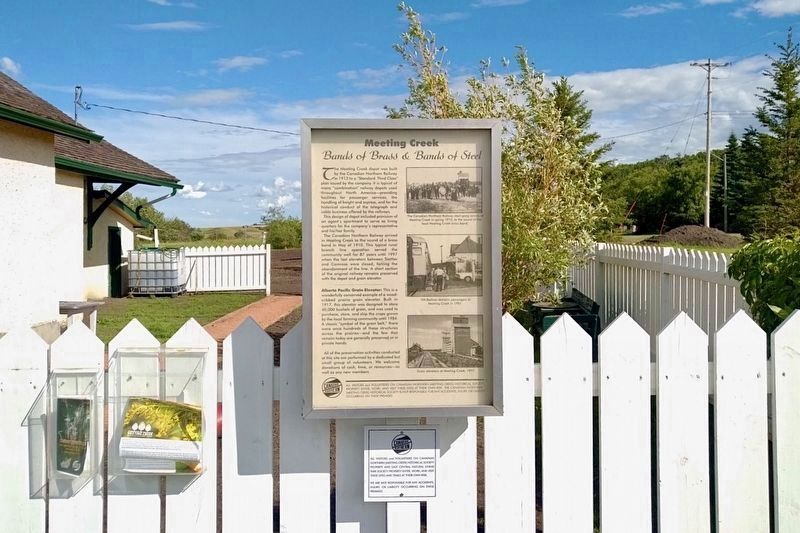 Meeting Creek Marker. Click for full size. Meeting Creek Marker image. Click for full size.