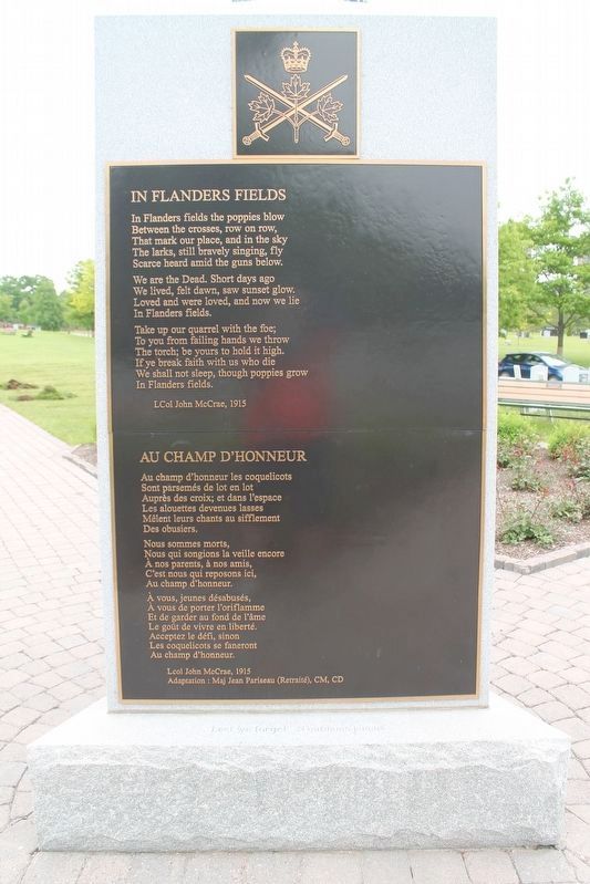 Canada's National Military Cemetery Marker. Click for full size. Canada's National Military Cemetery Marker image. Click for full size.