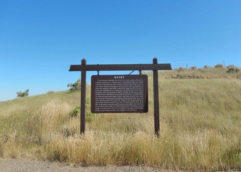 Beebe Marker. Click for full size. Beebe Marker image. Click for full size.